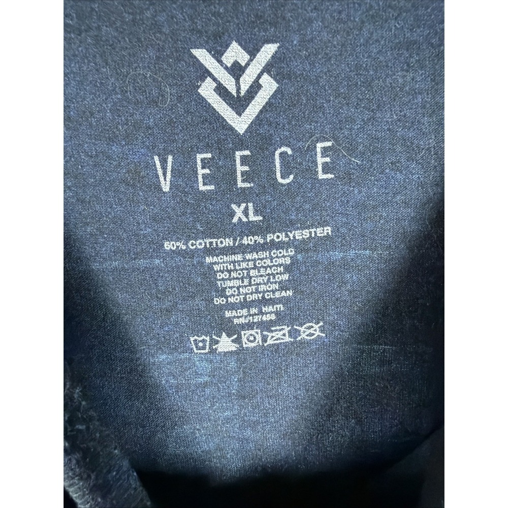 Veece Creative Collective Mens XL T-Shirt Navy Blue Graphic Short Sleeve Cotton - Picture 4 of 9